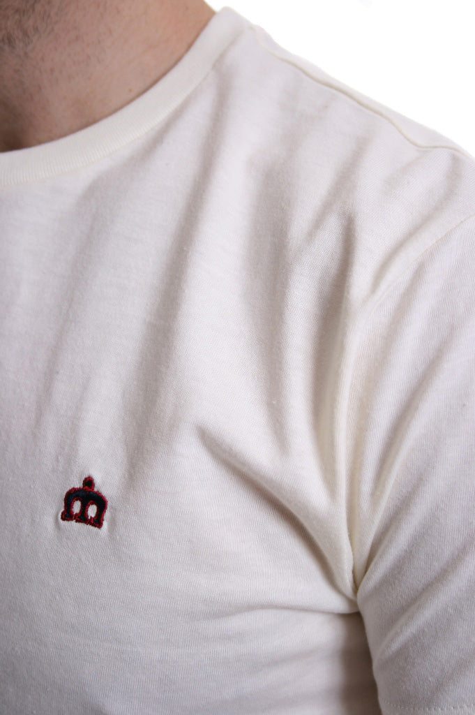 Merc Keyport Crew Neck T Shirt Off White