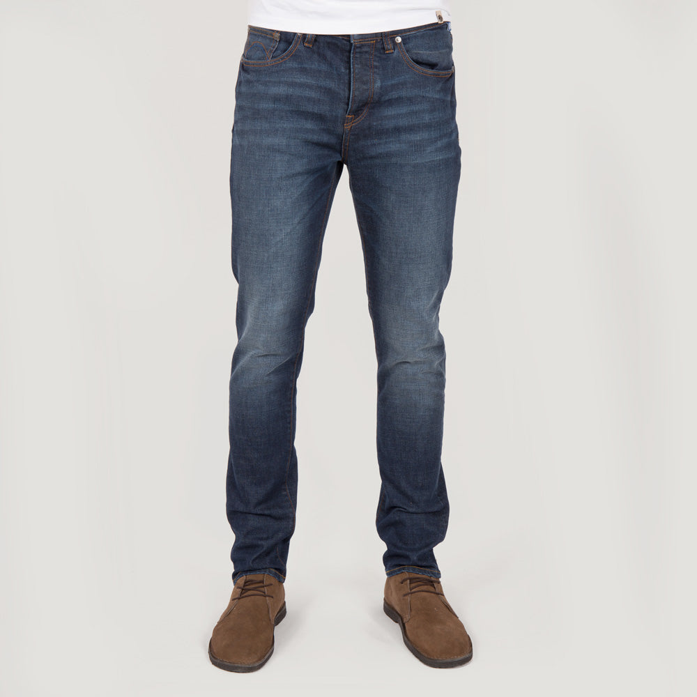 Pretty Green Erwood Slim Fit jeans in 6 Month Wash