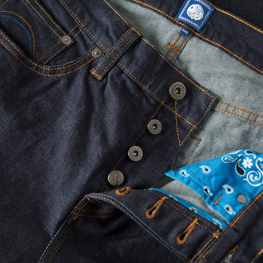 Pretty Green Erwood Slim Fit jeans in Rinse Wash