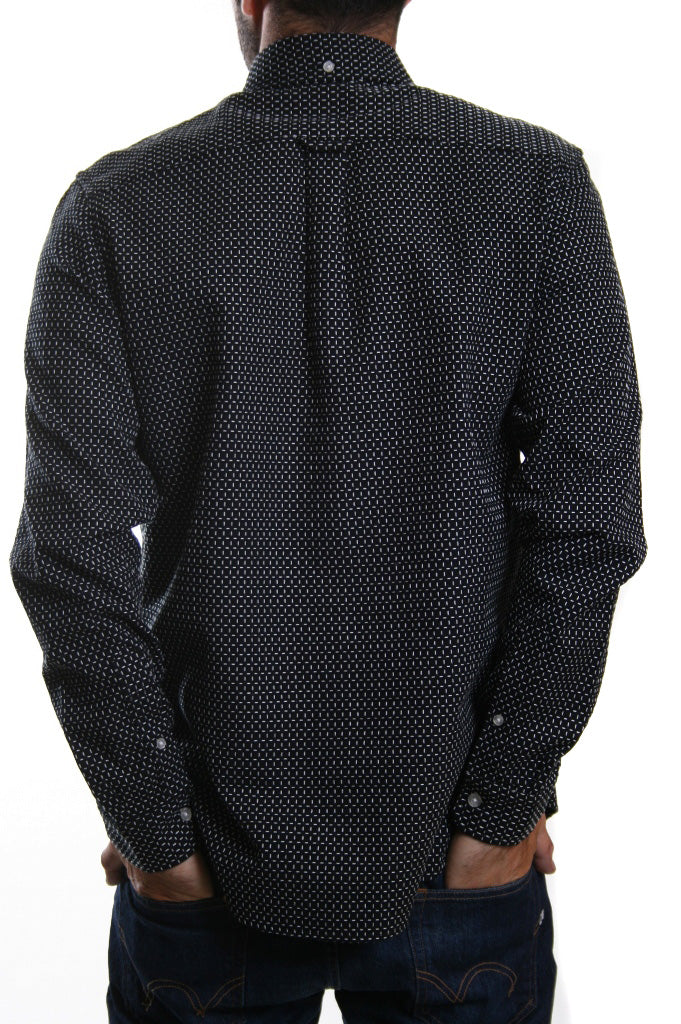 Edwin Standard Dobby Shirt in Black