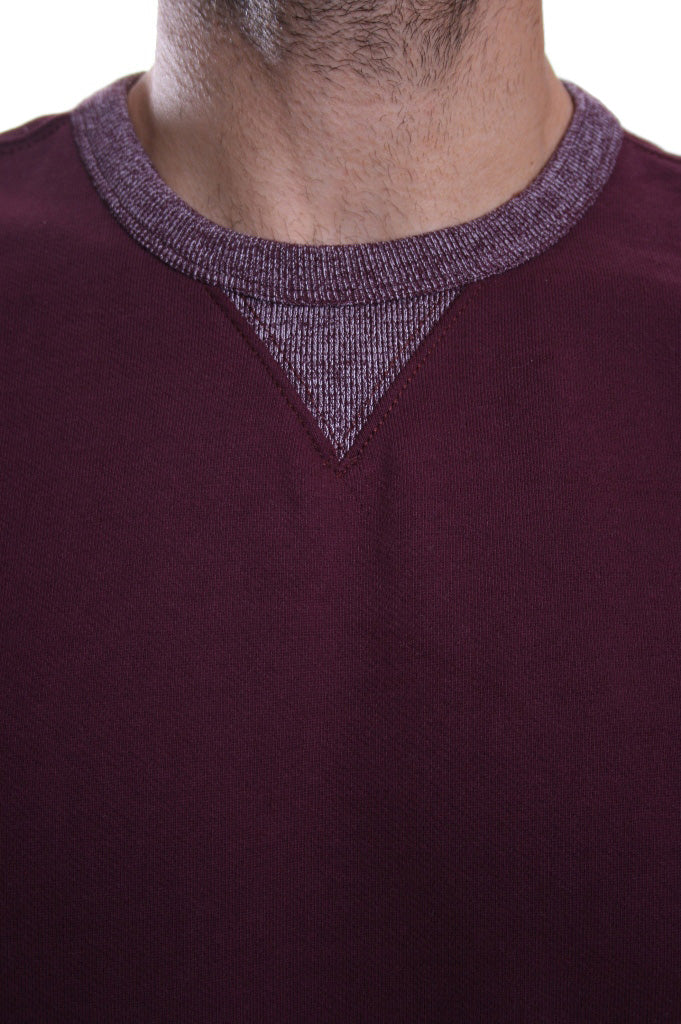 Lee SWS Sweat Crew Jumper Maroon Port