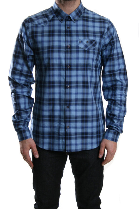 Luke 1977 Alldayeveryday Check Shirt Navy