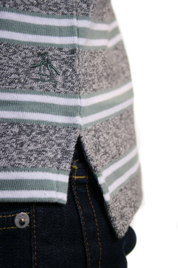 Original Penguin Jasper Striped Polo Swedish Blue
