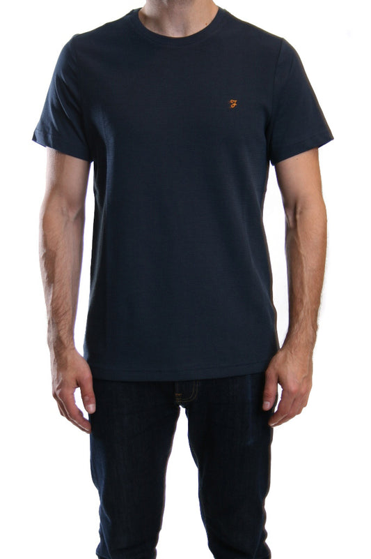 Farah Brassie T Shirt in Navy