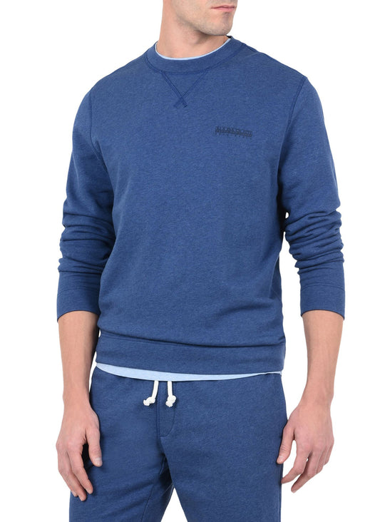 Napapijri Bodo Crew Sweat in Blue Depths Melange