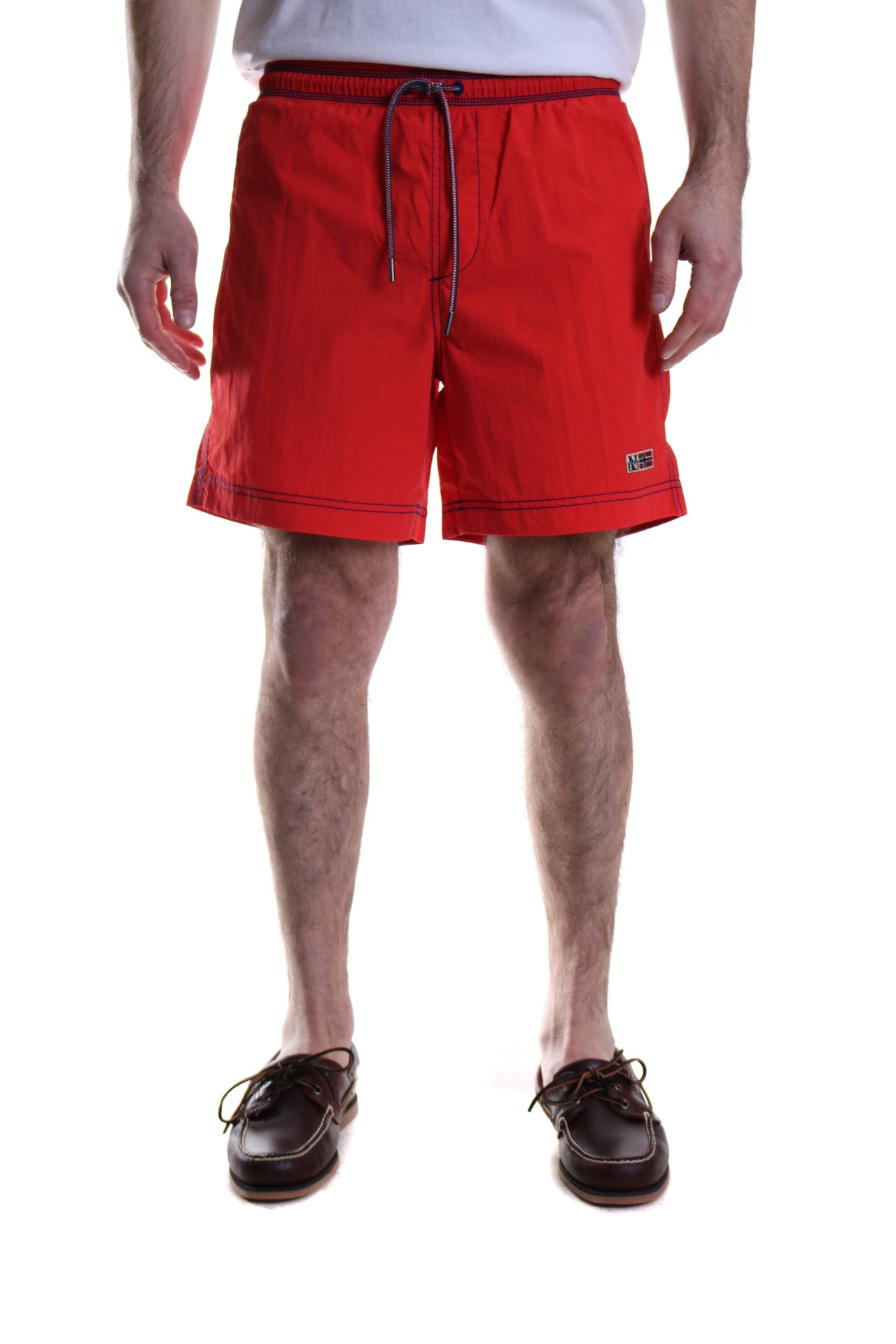 Napapijri Villa Swim Shorts in Bright Red
