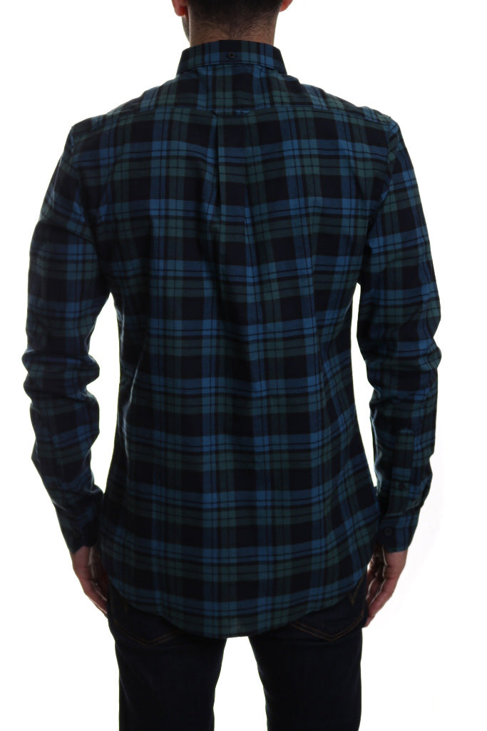 Farah Radley Check Shirt in Ocean