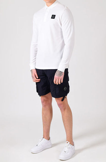 Marshall Artist Long Sleeved Siren Polo in White