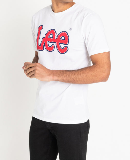 Lee Logo T Shirt Bright White