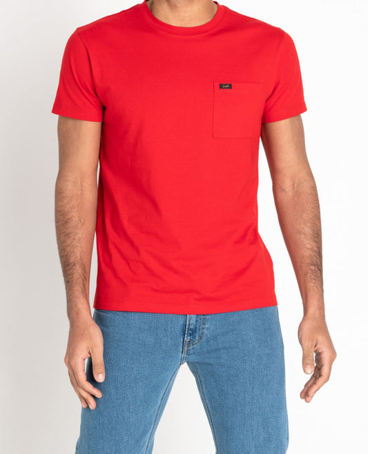 Lee Ultimate Pocket T Shirt Bright Red
