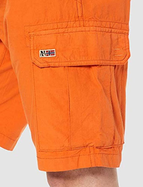 Napapijri Noto 2 Cargo Shorts in Amber Orange