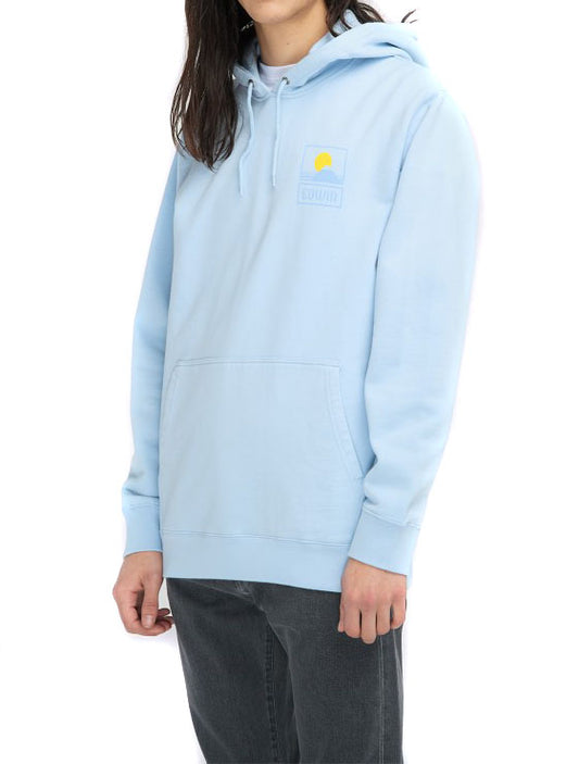 Edwin Sunset on MT Fuji Hoodie Cool Blue