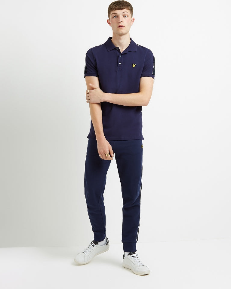 Lyle & Scott Taping Polo in Navy