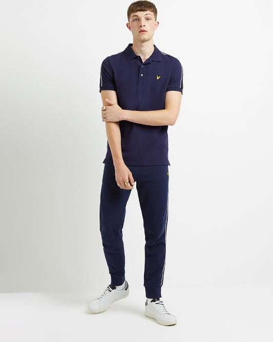Lyle & Scott Taping Polo in Navy
