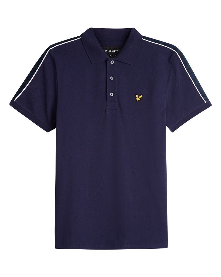 Lyle & Scott Taping Polo in Navy