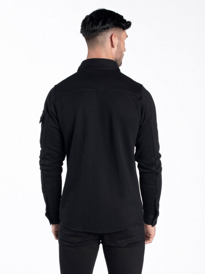 Luke 1977 Ali 2 Pocket Overshirt Jet Black