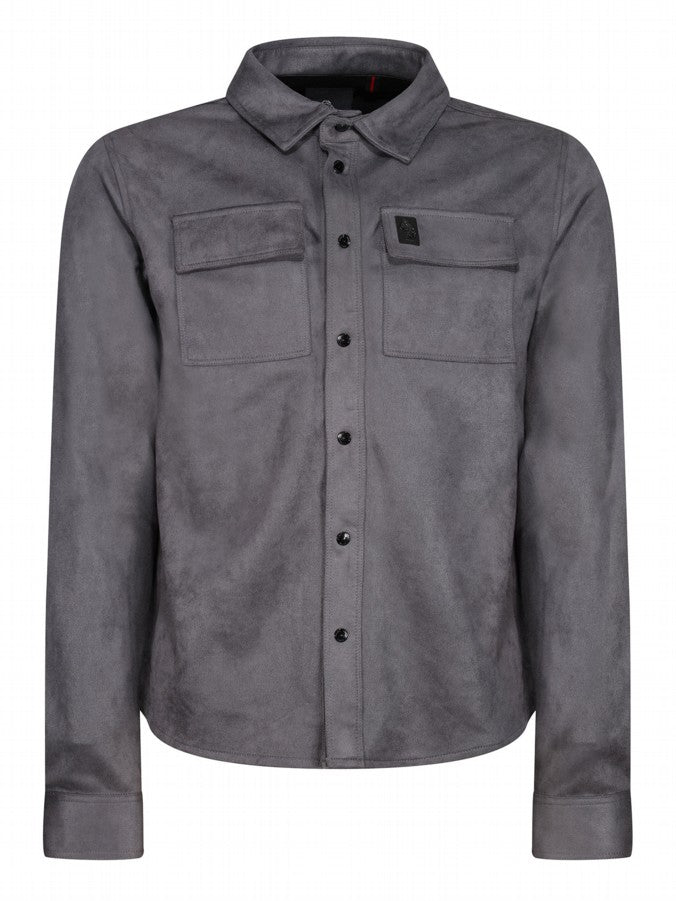 Luke 1977 Donovan Suede Shirt Ash Grey