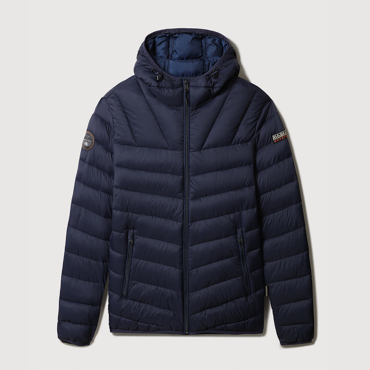Napapijri Aerons Hooded Puffer Jacket Blue Marine – Inocencia