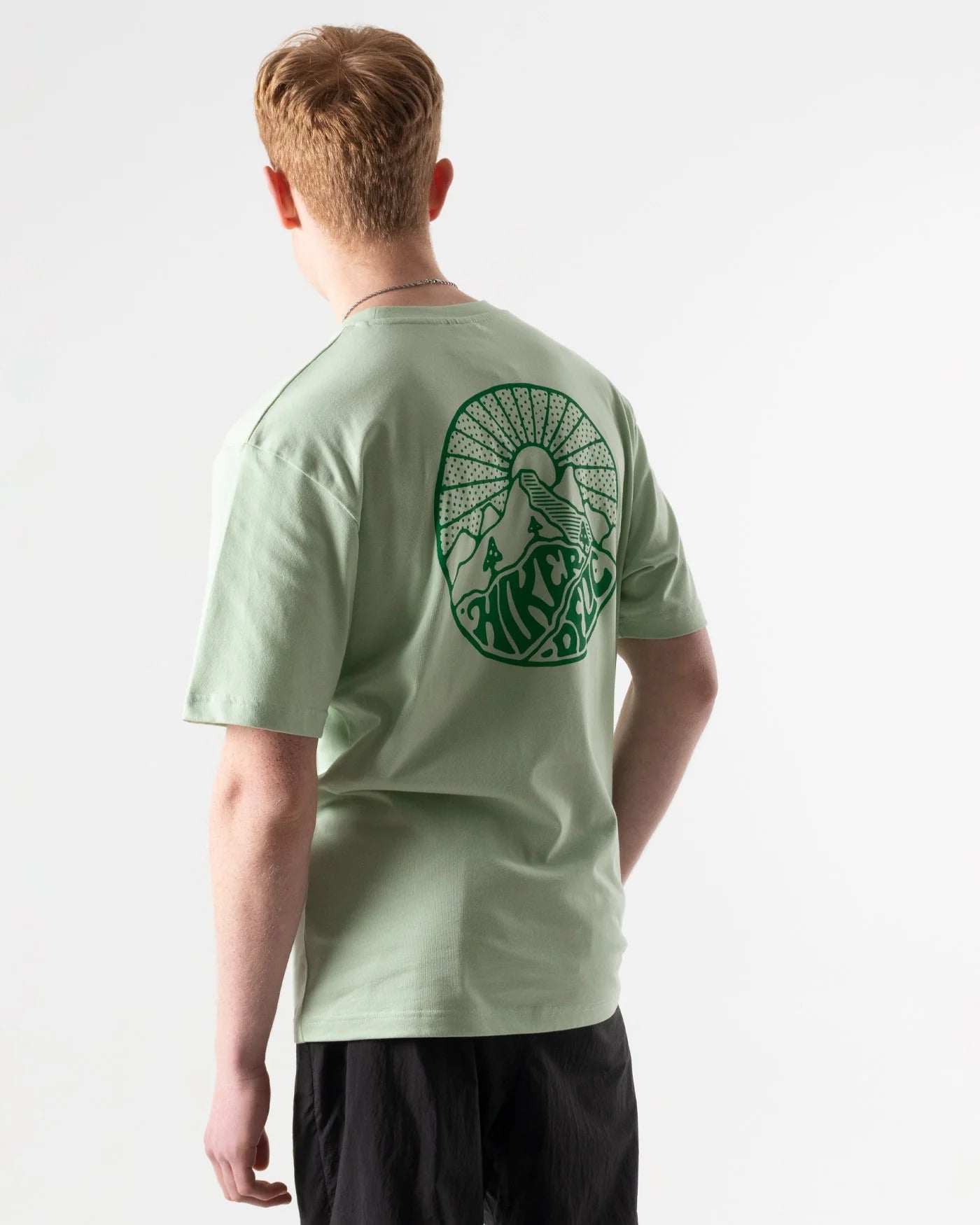 Hikerdelic Backprint Core Logo T-Shirt Smoke Green