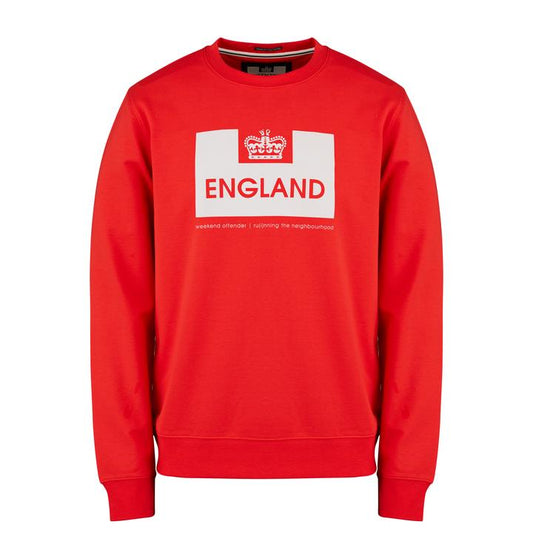 Weekend Offender Euro Series England Sweat Chilli Red