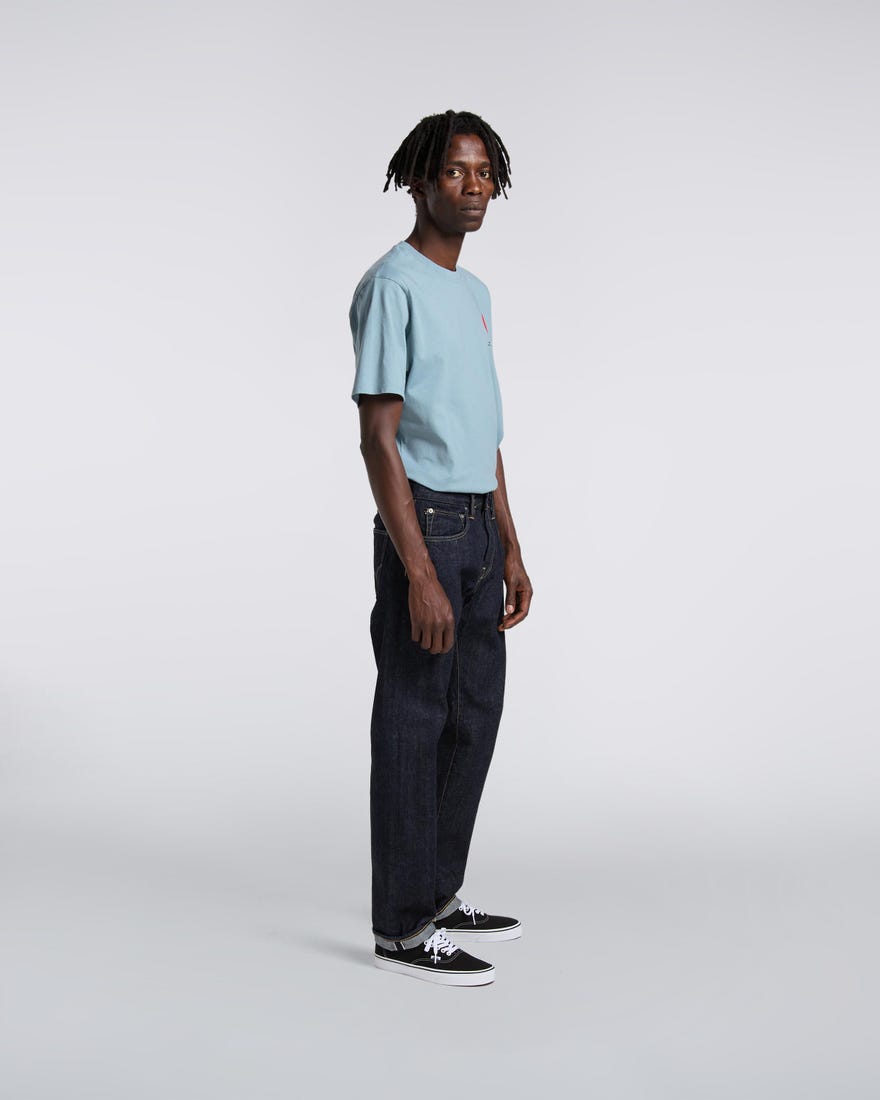 Edwin ED-55 Tapered Red Listed Selvage 14oz Blue Rinsed Denim Jeans