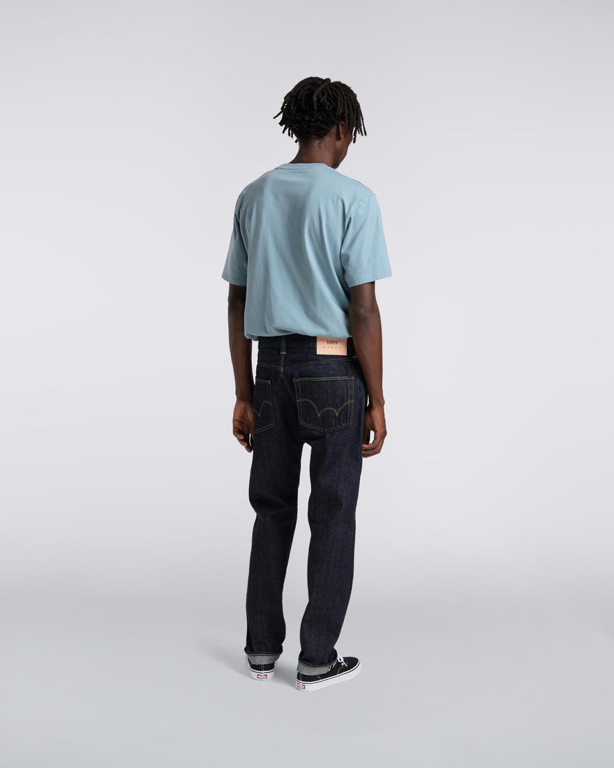 Edwin ED-55 Tapered Red Listed Selvage 14oz Blue Rinsed Denim Jeans