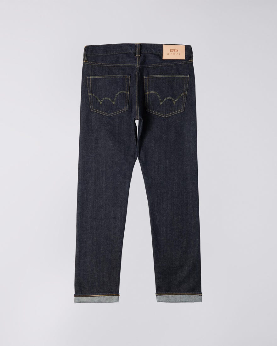 Edwin ED-55 Tapered Red Listed Selvage 14oz Blue Rinsed Denim Jeans