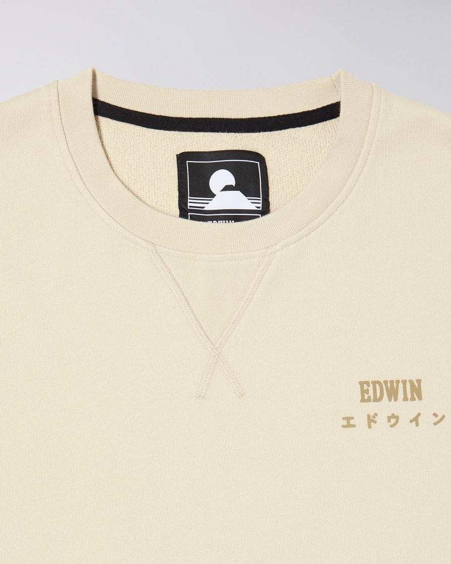 Edwin Base Crew Sweat Pelican