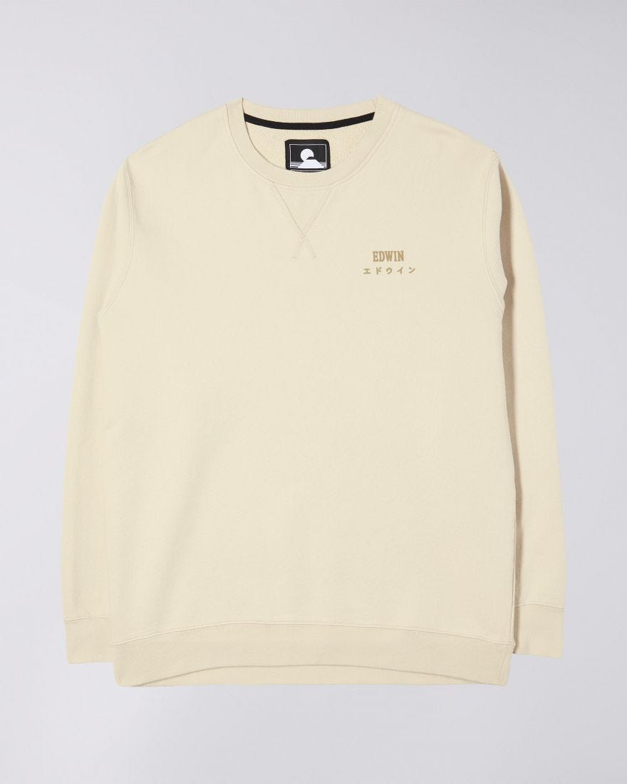Edwin Base Crew Sweat Pelican Inocencia