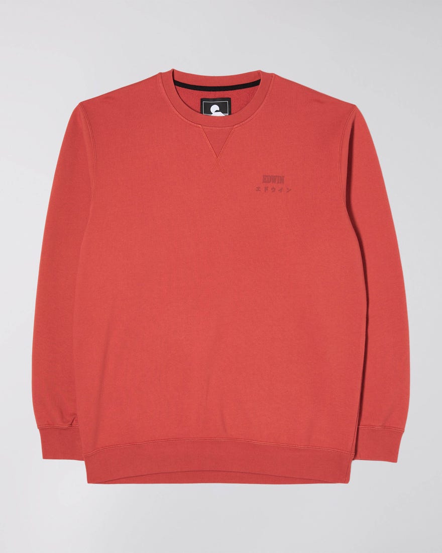 Edwin Base Crew Sweat Burnished Sunset