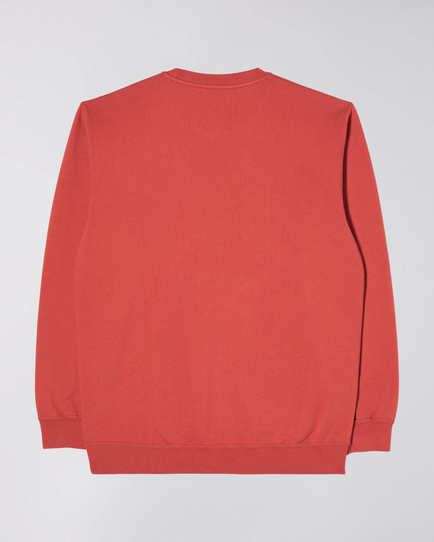 Edwin Base Crew Sweat Burnished Sunset