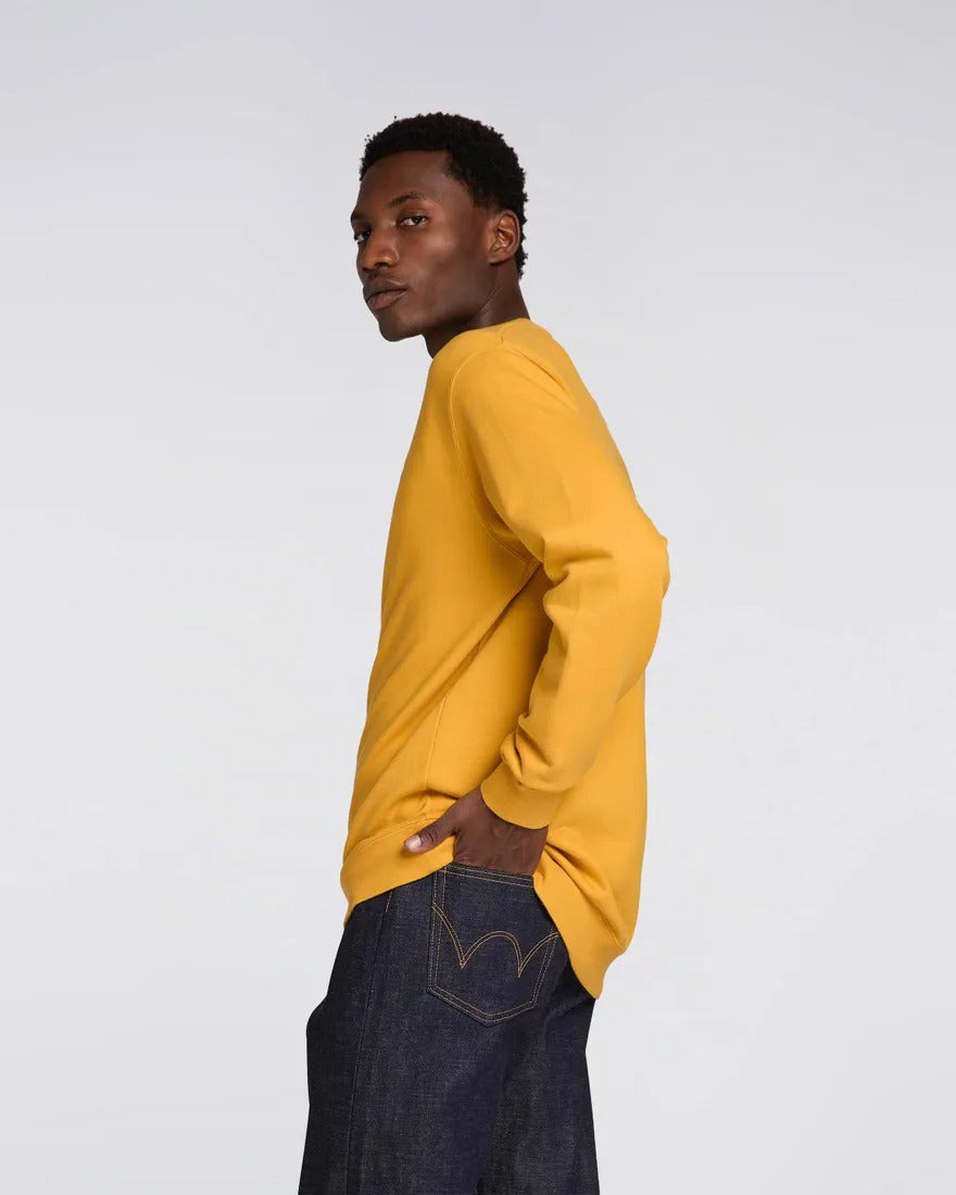 Edwin Base Crew Sweat Golden Yellow