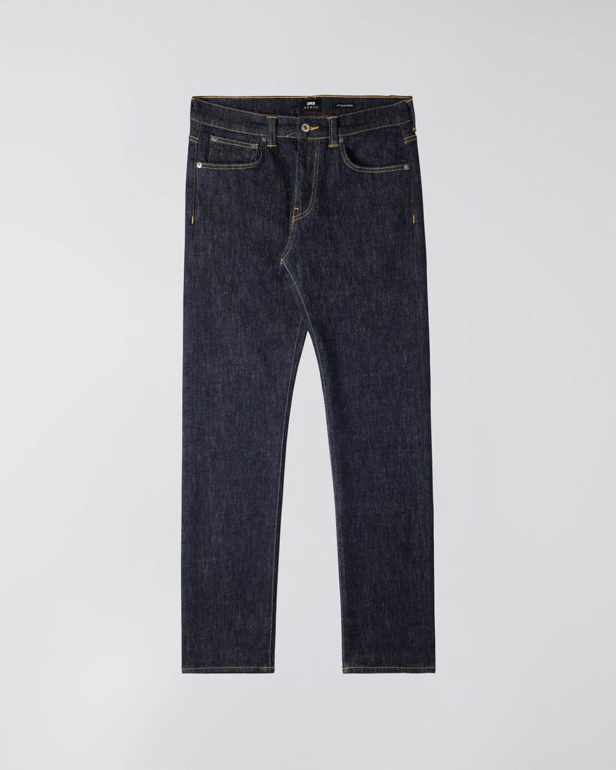 Edwin ED-80 CS Yuuki Blue Rinsed Contrast Slim Tapered Jeans