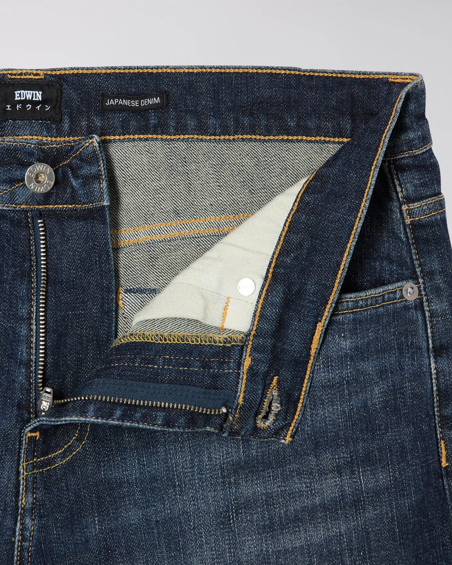 Edwin ED-80 CS Yuuki Blue Slim Tapered Jeans Robun Wash