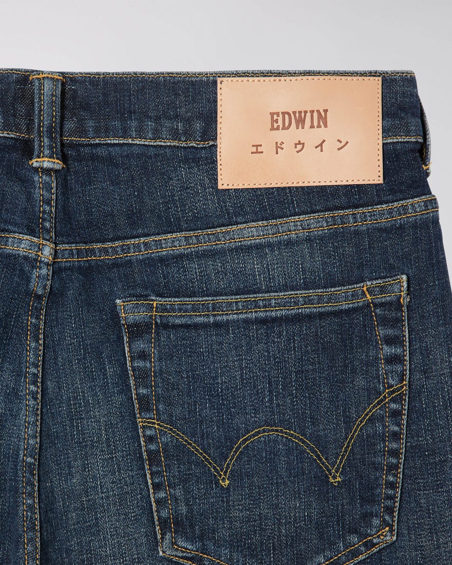 Edwin ED-80 CS Yuuki Blue Slim Tapered Jeans Robun Wash