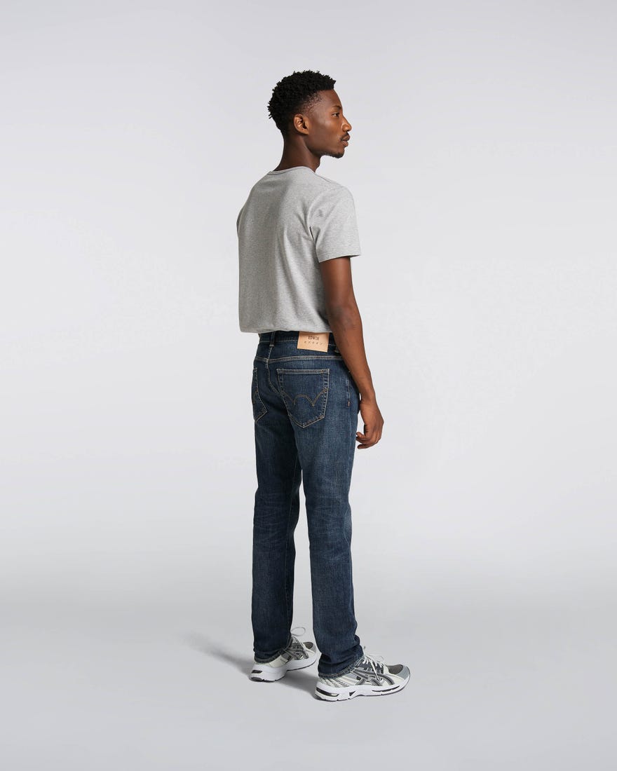 Edwin ED-80 CS Yuuki Blue Slim Tapered Jeans Robun Wash