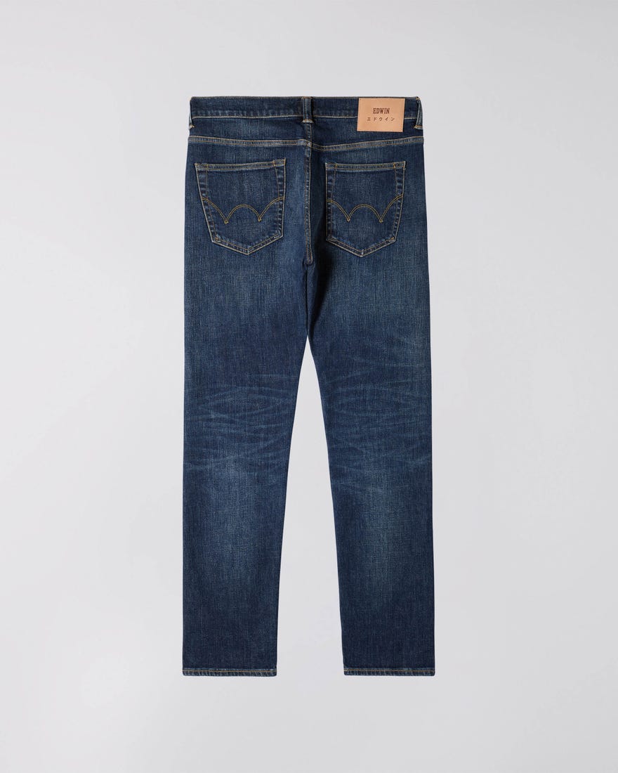 Edwin ED-80 CS Yuuki Blue Slim Tapered Jeans Robun Wash