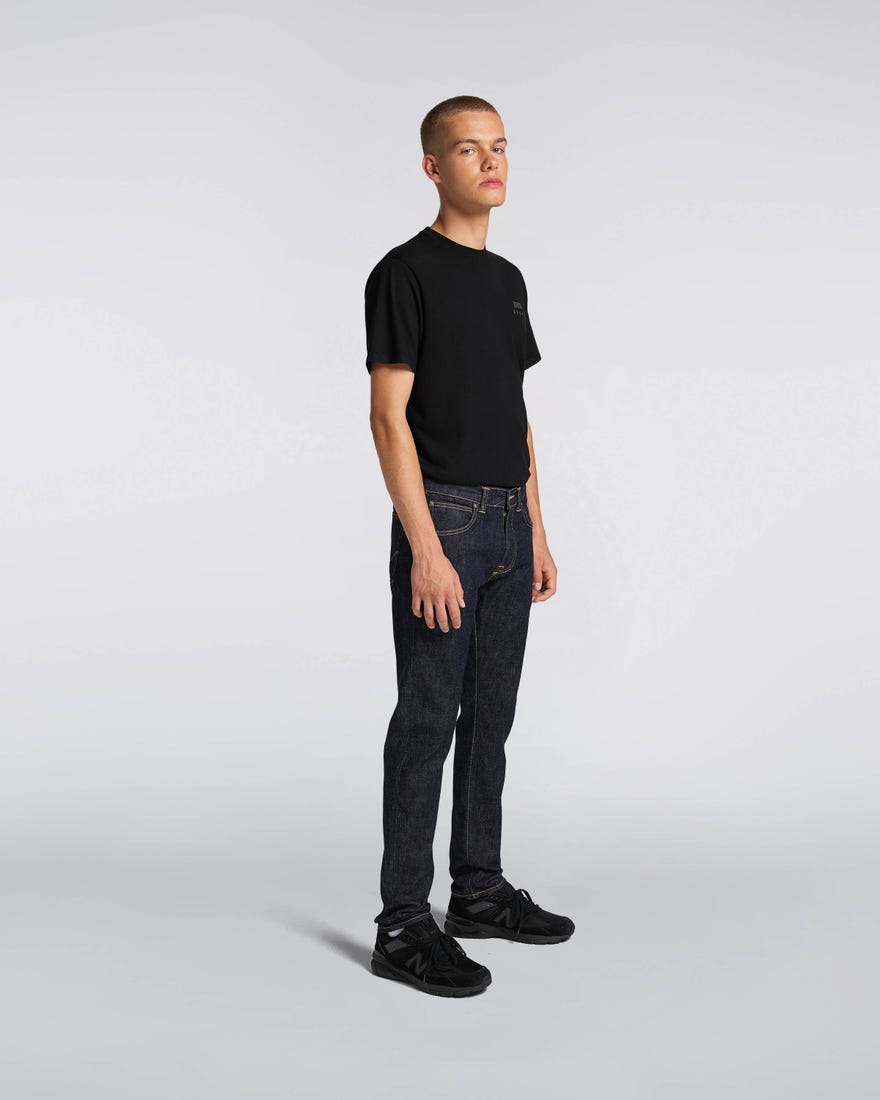 Edwin ED-85 CS Yuuki Blue Rinsed Contrast Slim Jeans