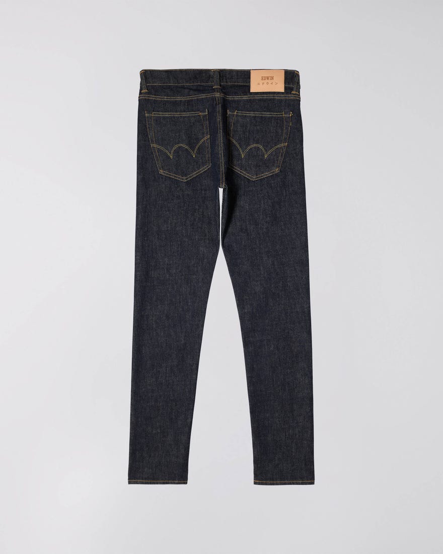 Edwin ED-85 CS Yuuki Blue Rinsed Contrast Slim Jeans