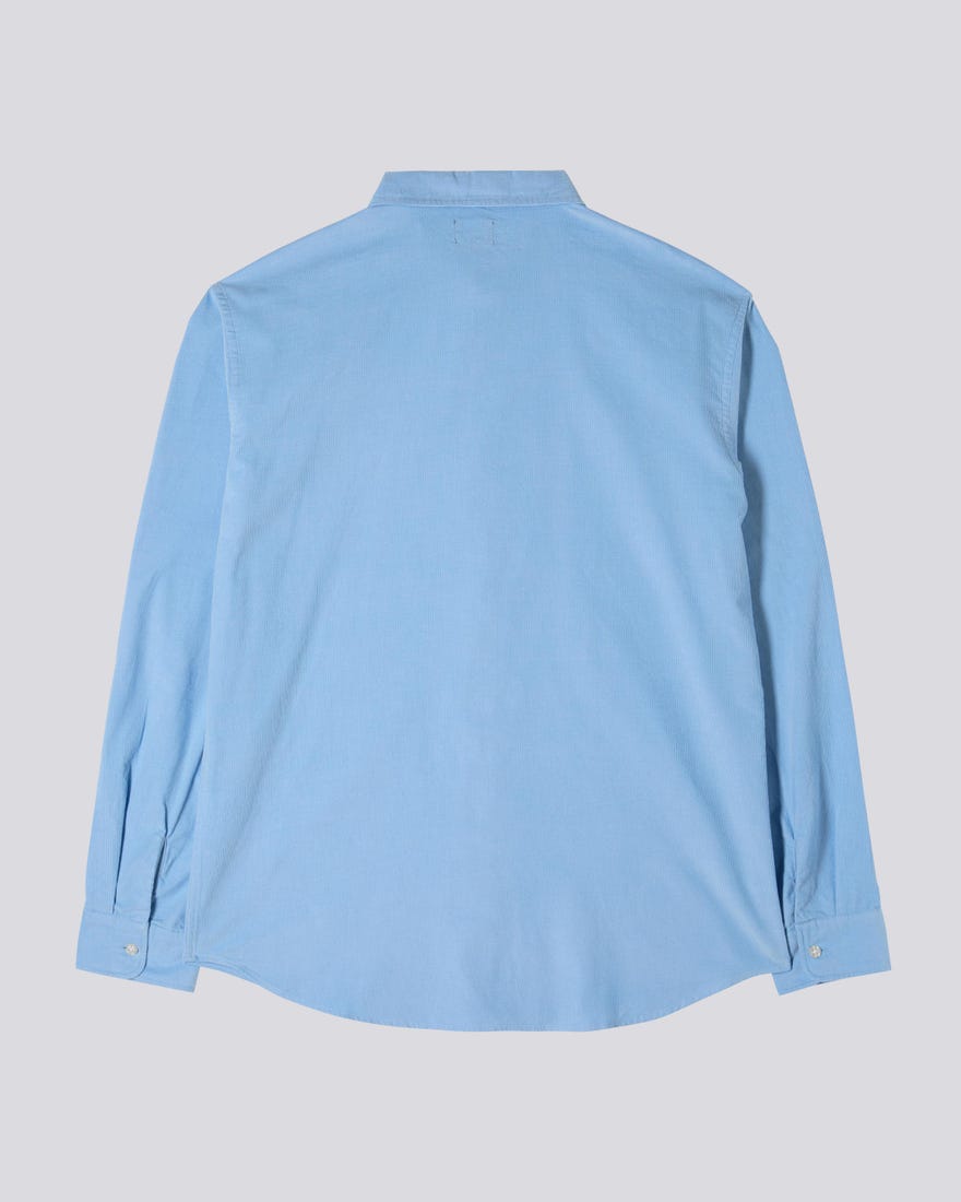Edwin Minimal Baby Cord Shirt in Baby Blue