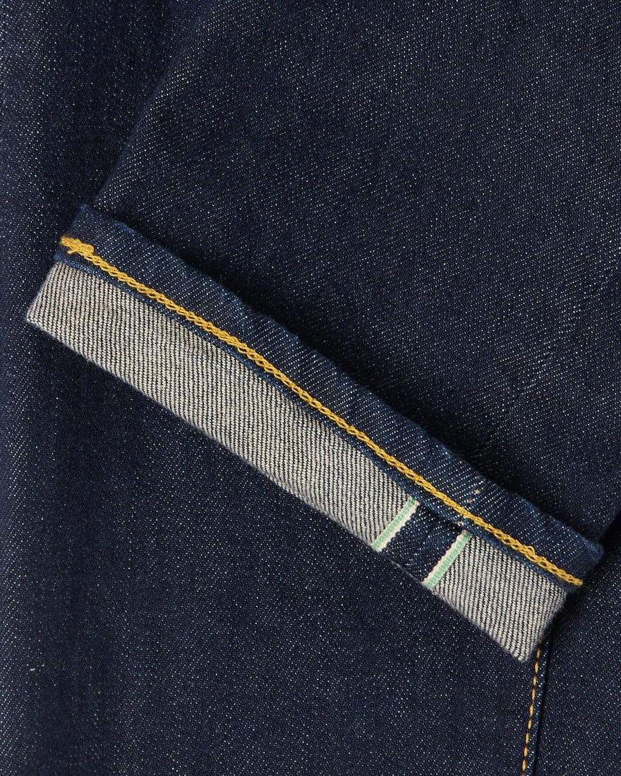 Edwin Slim Tapered Kaihara Green X White Japan Selvage Dark Jeans