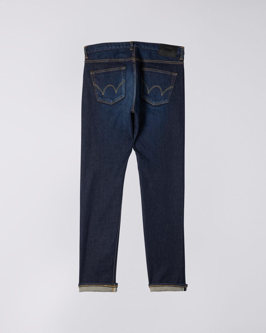 Edwin Slim Tapered Kaihara Green X White Japan Selvage Dark Jeans