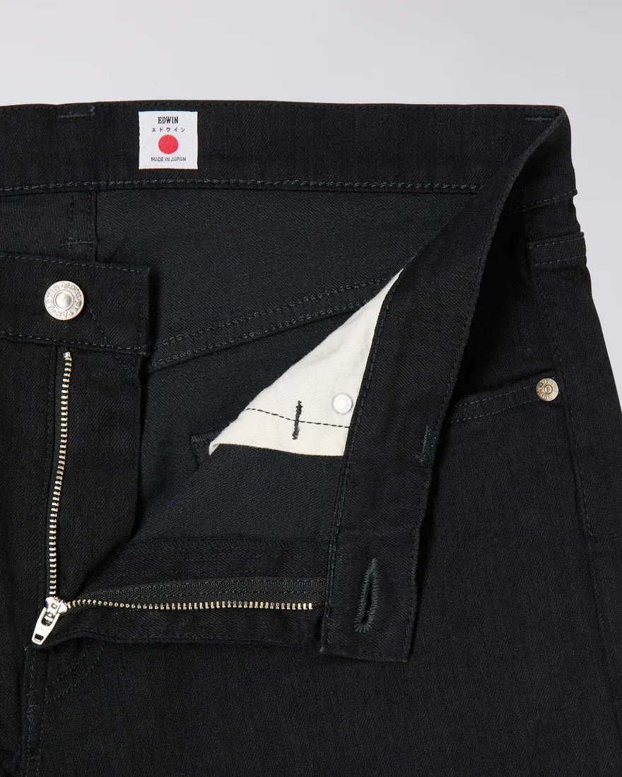 Edwin Regular Tapered Kaihara Black Stretch Denim Jeans