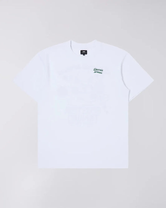 Edwin Discrete Services Back Print T-Shirt White
