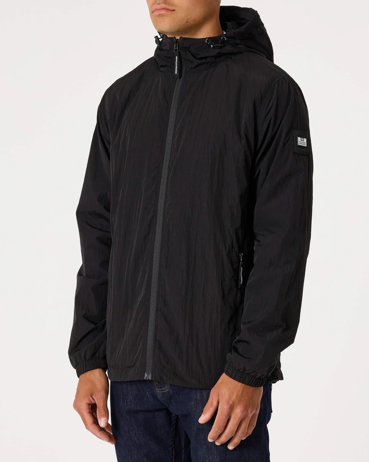 Weekend Offender Stipe Jacket in Black