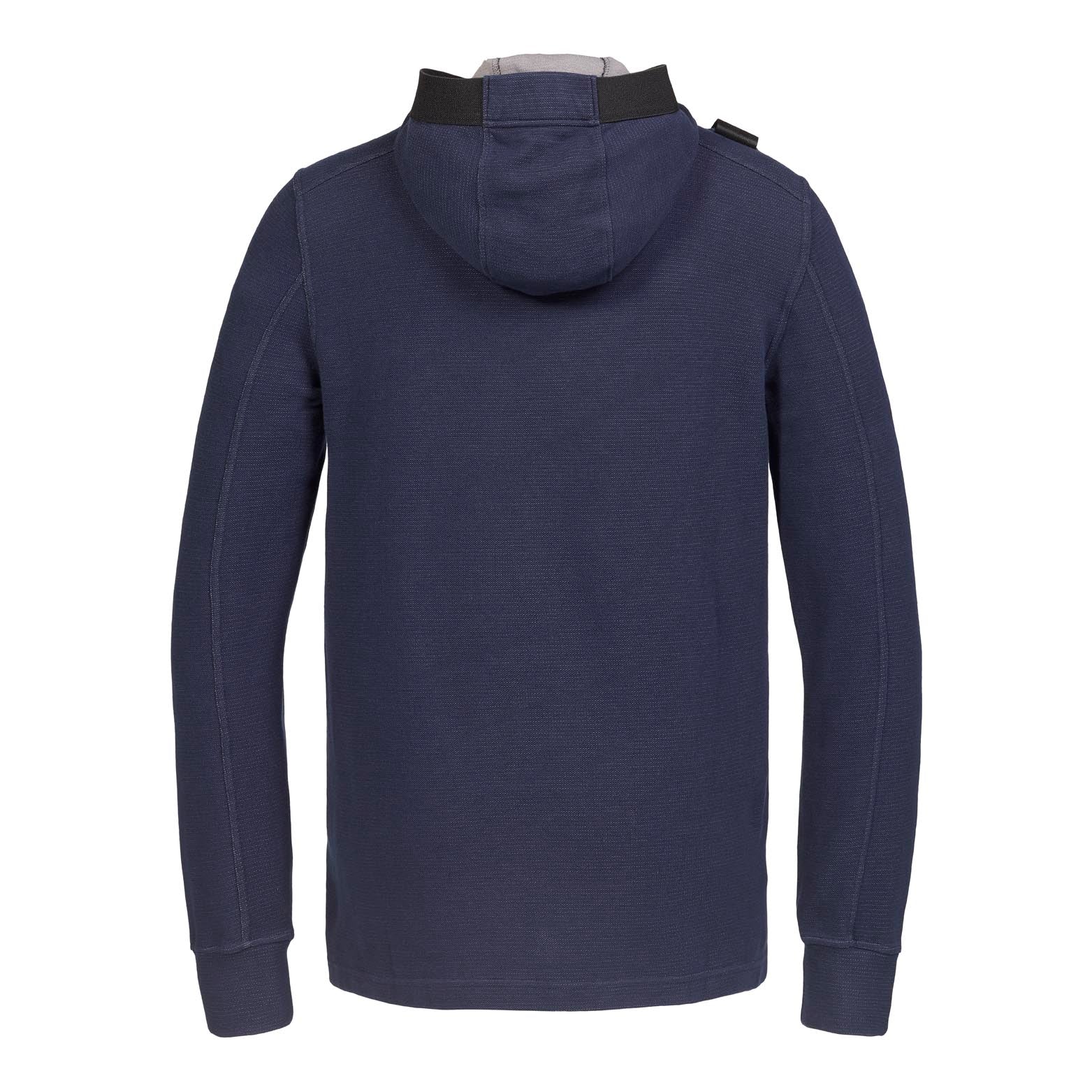 Ma.Strum Double Face Pique Overhead Sweat in True Navy