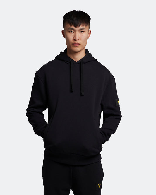 Lyle & Scott Double Zip Hoodie in Jet Black