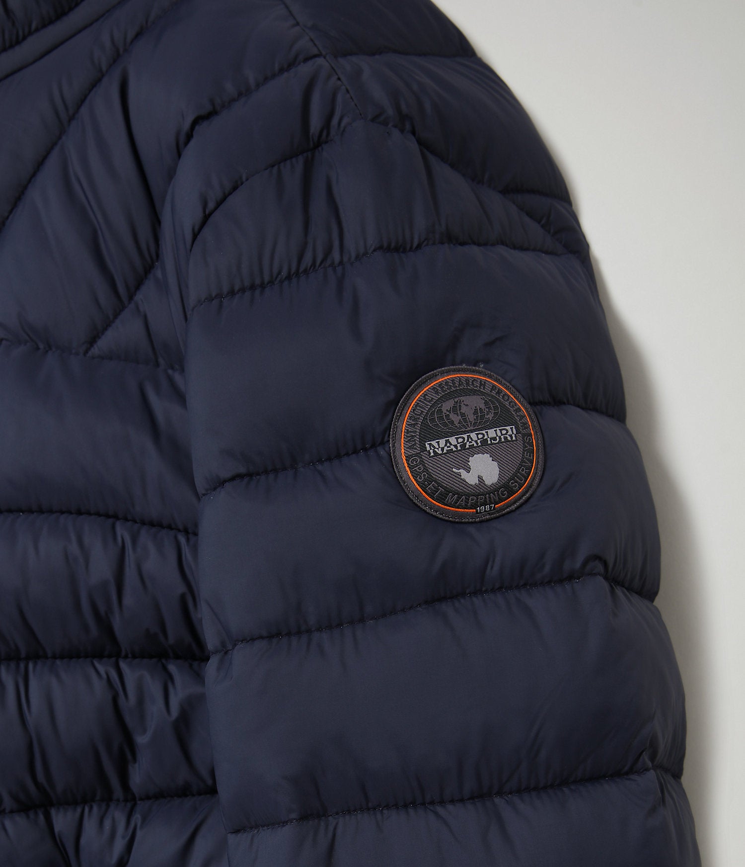 Napapijri Aerons Hood Quilted Puffer Jacket Blue Marine