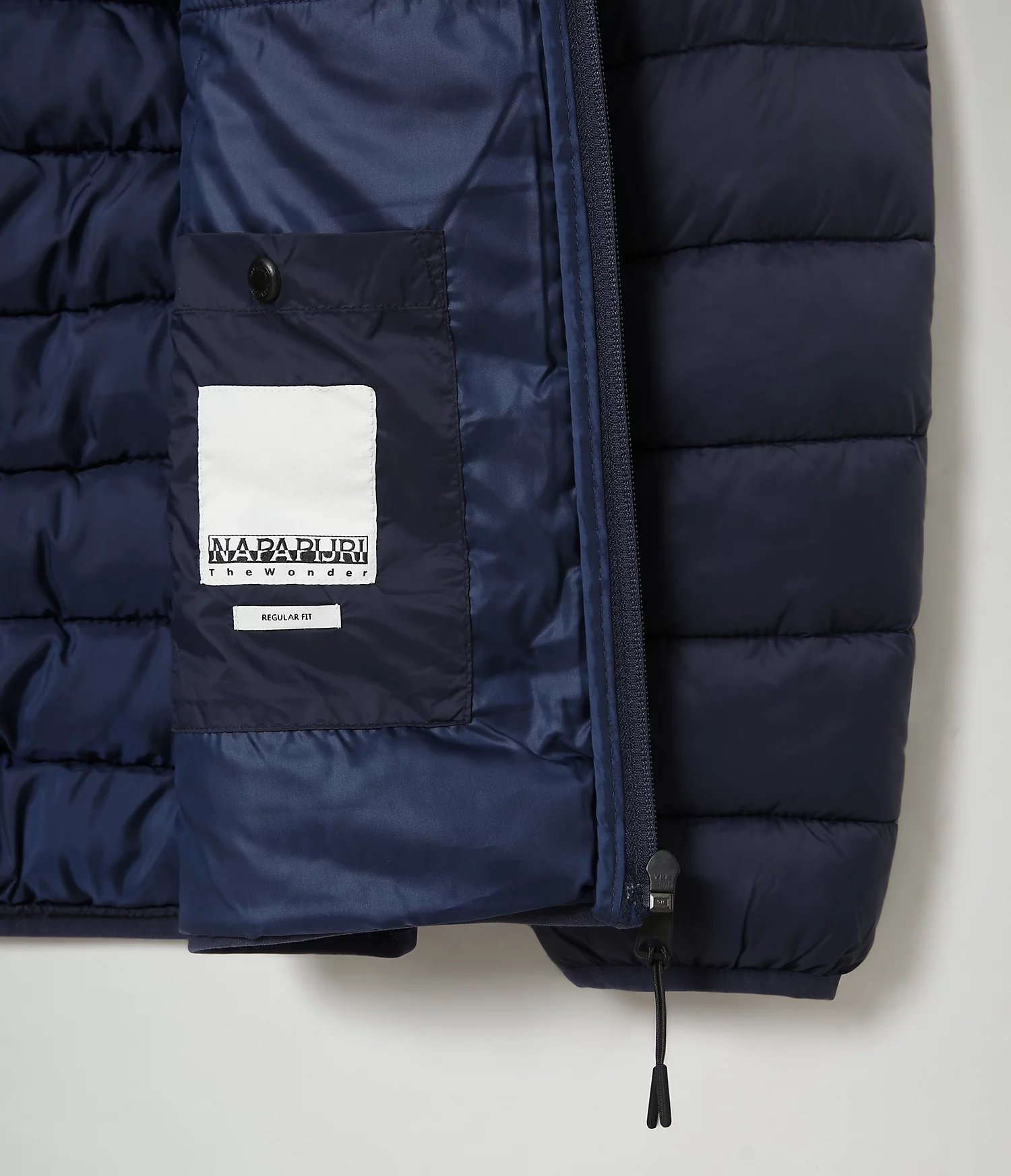 Napapijri Aerons Hood Quilted Puffer Jacket Blue Marine