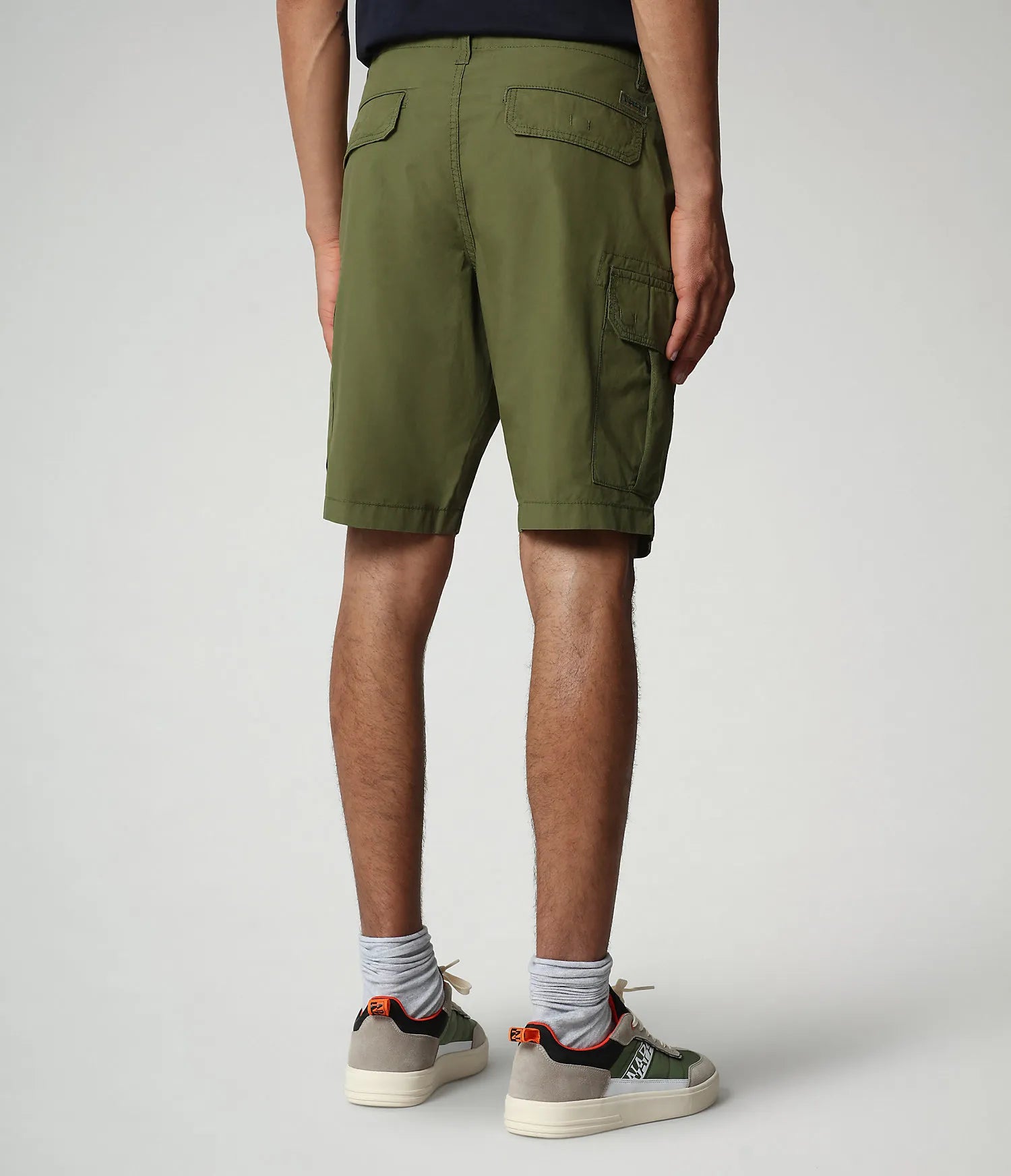 Napapijri Noto Cargo Shorts in Green Cypress